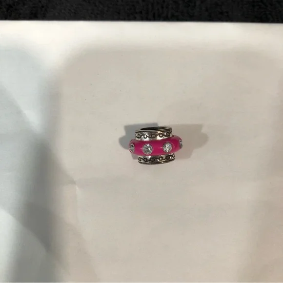 Brighton Bright Pink and Crystal Bead Charm GUC.  Perfect for Valentine’s Day! - Picture 1 of 3
